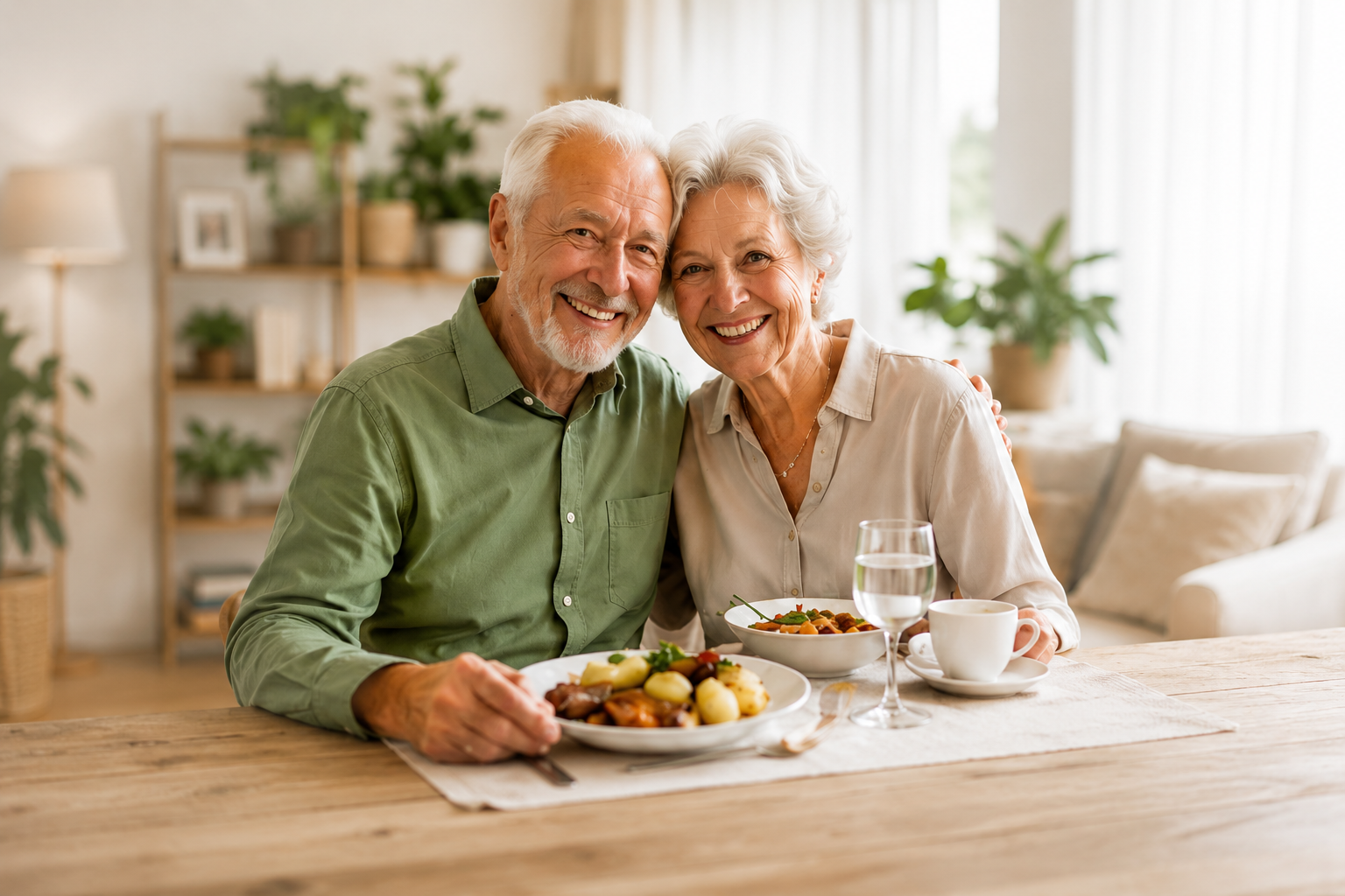 Senioren beim gemeinsamen Essen